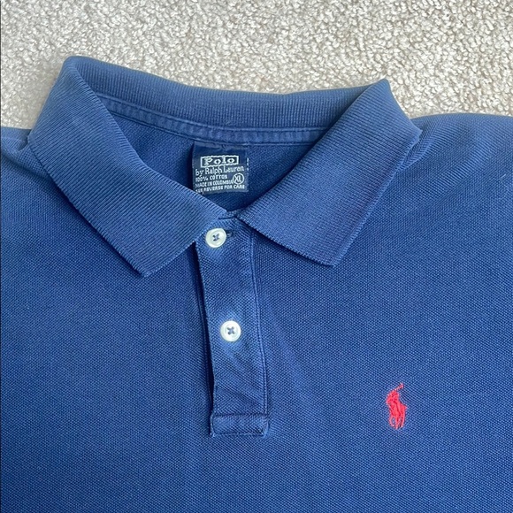 Polo Ralph Lauren Navy Blue Polo Shirt - Picture 2 of 5